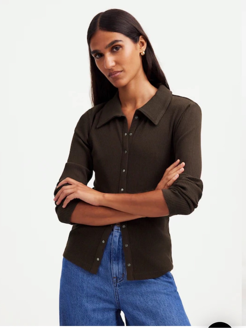MADEWELL Snap-Front Cardigan Top